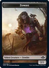 Snake // Zombie Double-Sided Token [Commander Collection: Black Tokens] | Odin's Place
