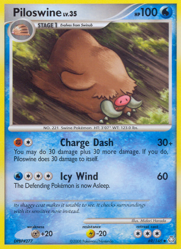 Piloswine (69/146) [Diamond & Pearl: Legends Awakened] | Odin's Place