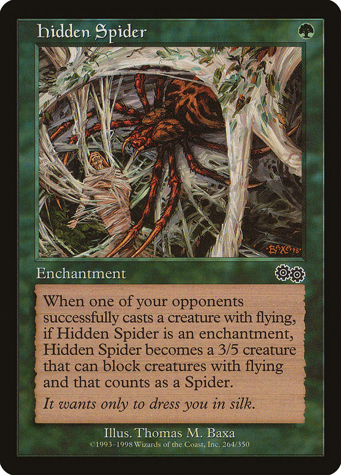 Hidden Spider (264) [Urza's Saga] | Odin's Place