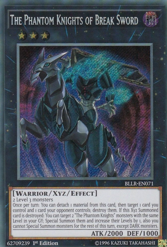The Phantom Knights of Break Sword [BLLR-EN071] Secret Rare | Odin's Place