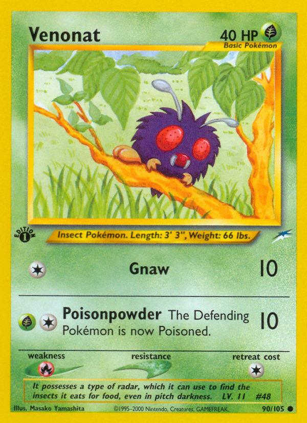 Venonat (90/105) [Neo Destiny 1st Edition] | Odin's Place