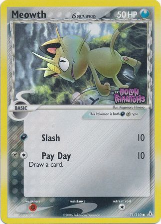 Meowth (71/110) (Delta Species) (Stamped) [EX: Holon Phantoms] | Odin's Place