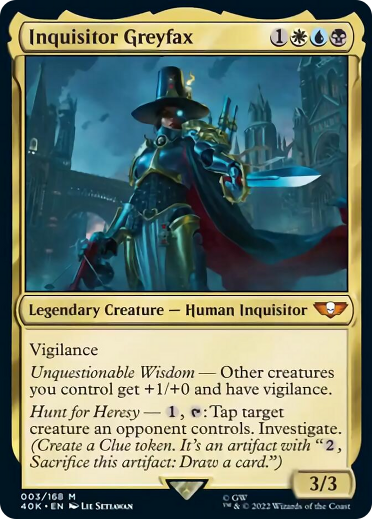 Inquisitor Greyfax (Surge Foil) [Warhammer 40,000] | Odin's Place