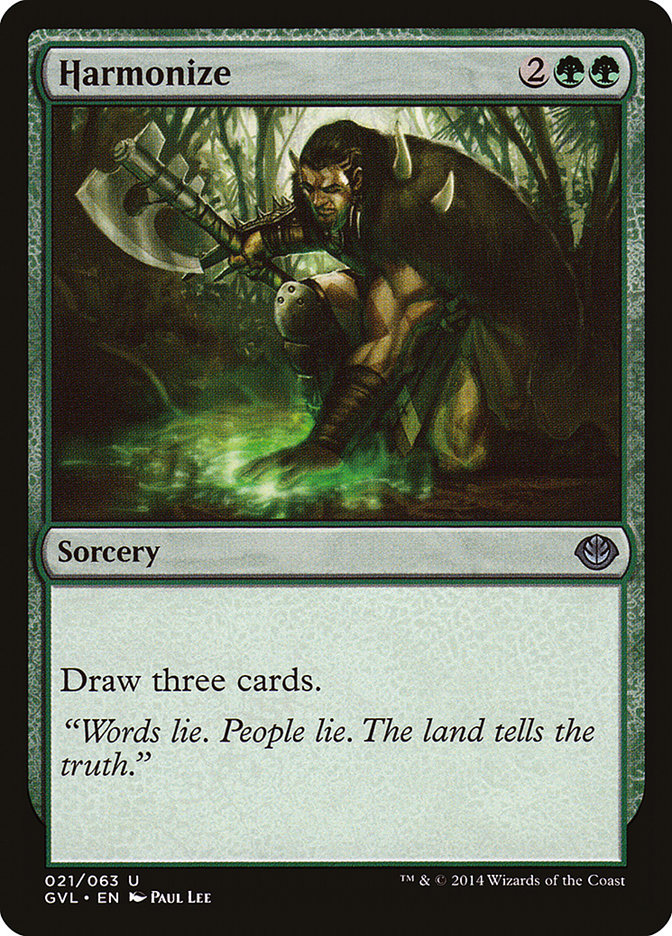 Harmonize (21) (Garruk vs. Liliana) [Duel Decks Anthology] | Odin's Place