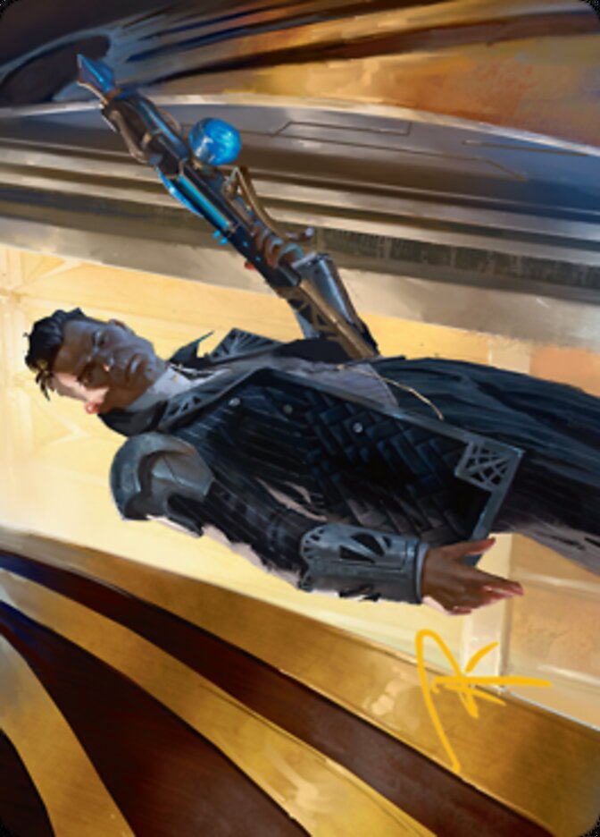Backup Agent Art Card (Gold-Stamped Signature) [Streets of New Capenna Art Series] | Odin's Place