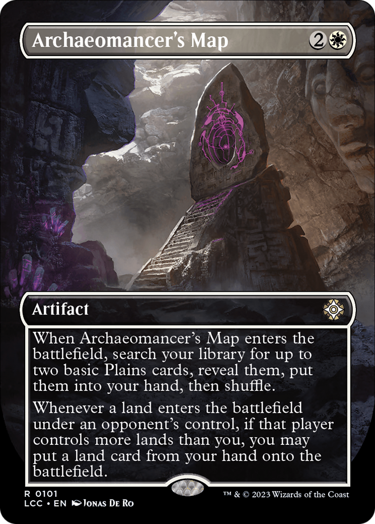 Archaeomancer's Map (Borderless) [The Lost Caverns of Ixalan Commander] | Odin's Place