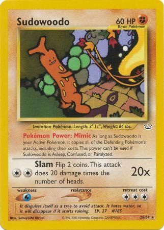 Sudowoodo (26/64) [Neo Revelation Unlimited] | Odin's Place