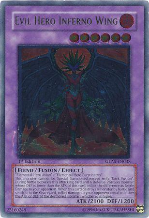 Evil Hero Inferno Wing [GLAS-EN038] Ultimate Rare | Odin's Place