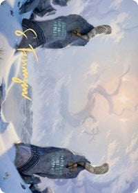 Snow-Covered Plains (276) Art Card (Gold-Stamped Signature) [Kaldheim Art Series] | Odin's Place
