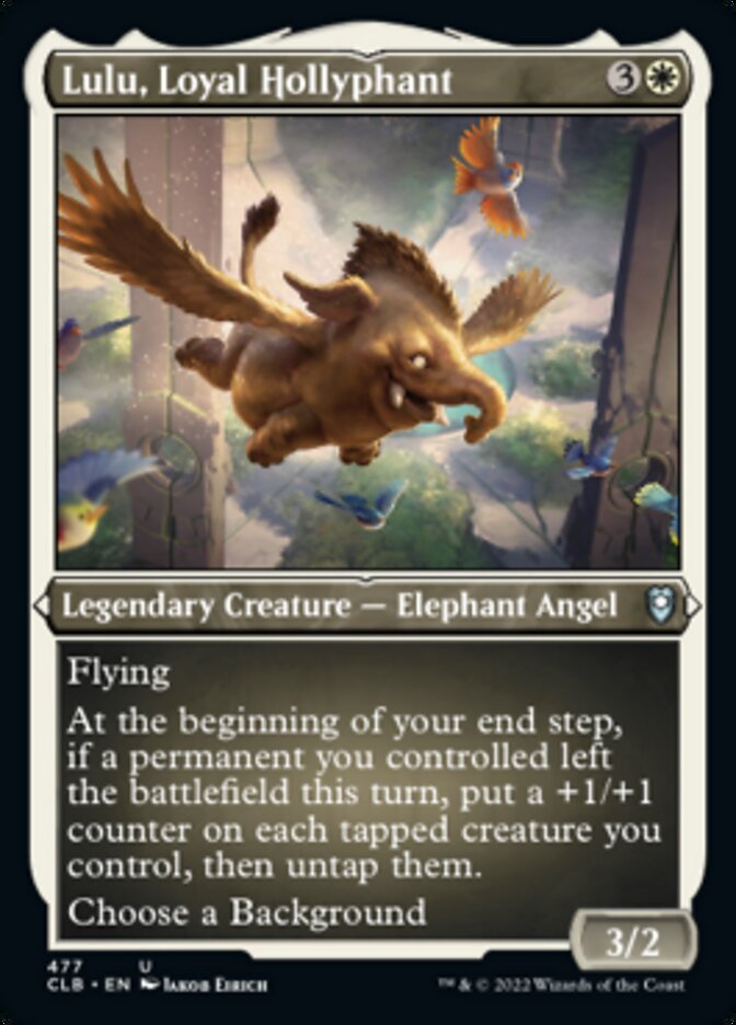 Lulu, Loyal Hollyphant (Foil Etched) [Commander Legends: Battle for Baldur's Gate] | Odin's Place