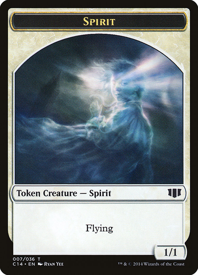 Soldier // Spirit Double-Sided Token [Commander 2014 Tokens] | Odin's Place