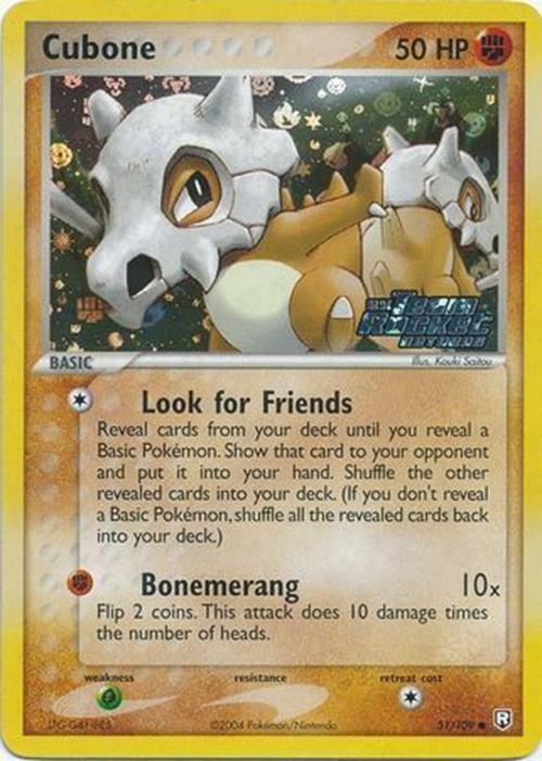 Cubone (51/109) (Stamped) [EX: Team Rocket Returns] | Odin's Place