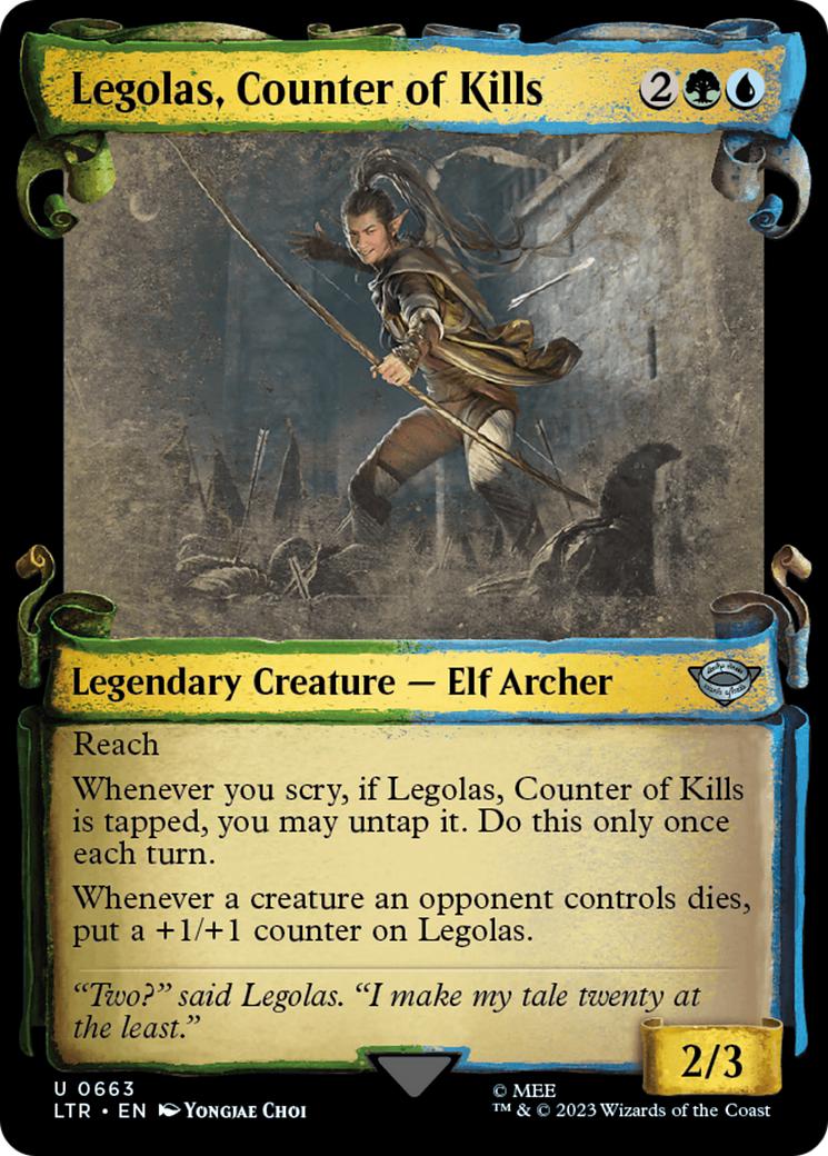 Legolas, Counter of Kills [The Lord of the Rings: Tales of Middle-Earth Showcase Scrolls] | Odin's Place