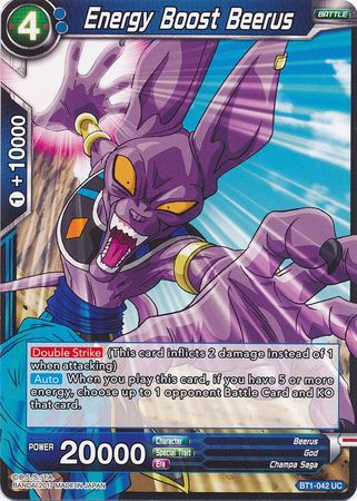 Energy Boost Beerus (BT1-042) [Galactic Battle] | Odin's Place