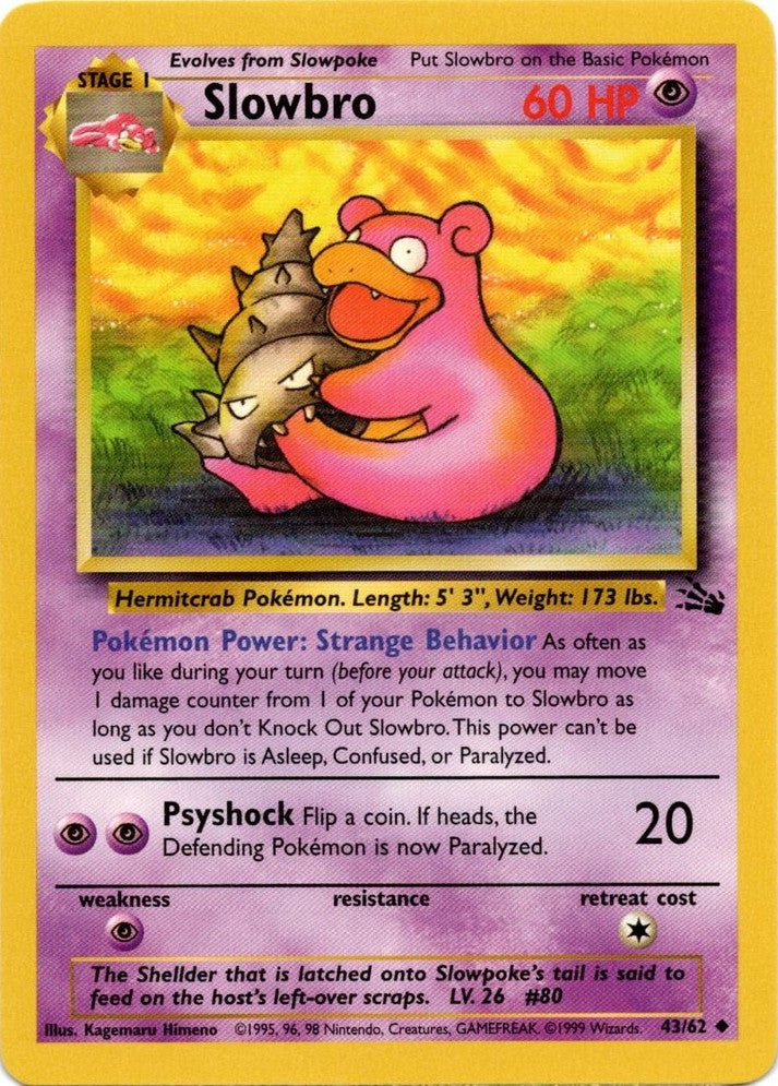 Slowbro (43/62) [Fossil Unlimited] | Odin's Place