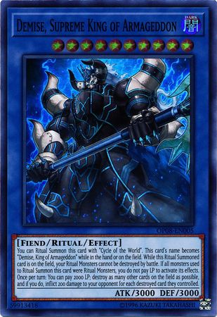 Demise, Supreme King of Armageddon [OP08-EN005] Super Rare | Odin's Place