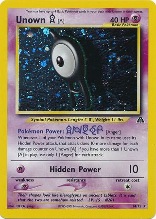 Unown [A] (14/75) [Neo Discovery Unlimited] | Odin's Place