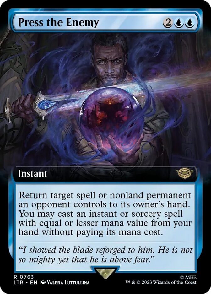Press the Enemy (Extended Art) (Surge Foil) [The Lord of the Rings: Tales of Middle-Earth] | Odin's Place