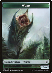 Beast (014) // Wurm Double-Sided Token [Commander 2019 Tokens] | Odin's Place