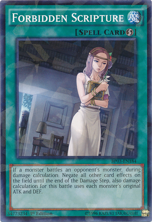 Forbidden Scripture [BP03-EN184] Shatterfoil Rare | Odin's Place