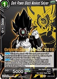 Dark Power Black Masked Saiyan (Origins 2019) (BT5-112_PR) [Tournament Promotion Cards] | Odin's Place