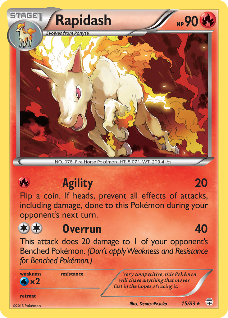 Rapidash (15/83) [XY: Generations] | Odin's Place
