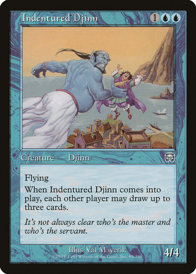 Indentured Djinn (85) [Mercadian Masques] | Odin's Place