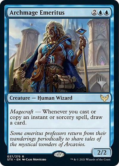 Archmage Emeritus (Promo Pack) [Strixhaven: School of Mages Promos] | Odin's Place