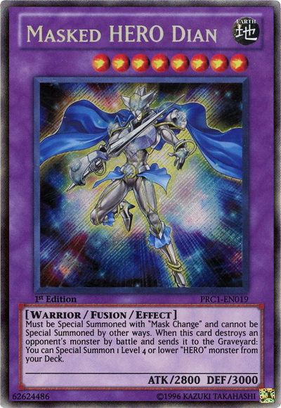 Masked Hero Dian [PRC1-EN019] Secret Rare | Odin's Place