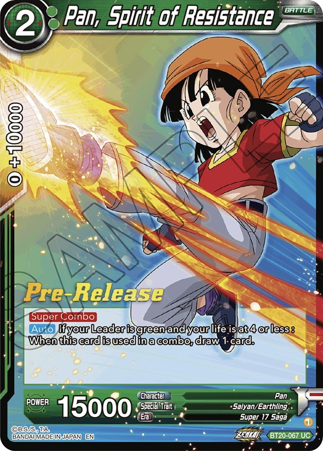 Pan, Spirit of Resistance (BT20-067) [Power Absorbed Prerelease Promos] | Odin's Place
