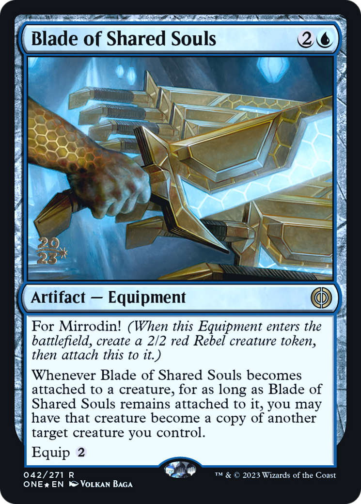 Blade of Shared Souls [Phyrexia: All Will Be One Prerelease Promos] | Odin's Place