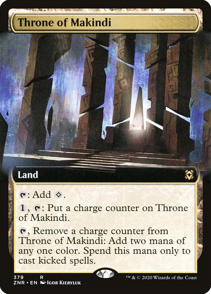 Throne of Makindi (Extended Art) [Zendikar Rising] | Odin's Place