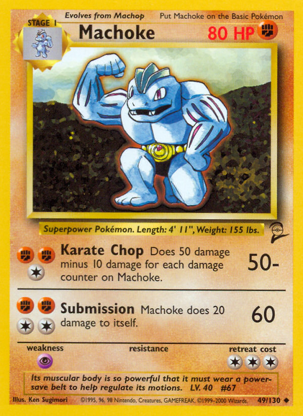 Machoke (49/130) [Base Set 2] | Odin's Place