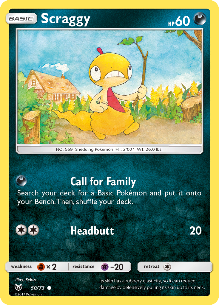 Scraggy (50/73) [Sun & Moon: Shining Legends] | Odin's Place