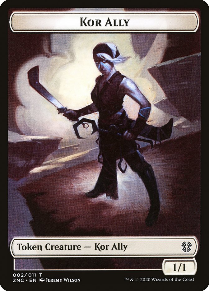 Bird // Kor Ally Double-Sided Token [Zendikar Rising Commander Tokens] | Odin's Place
