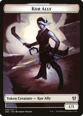 Bird // Kor Ally Double-Sided Token [Zendikar Rising Commander Tokens] | Odin's Place