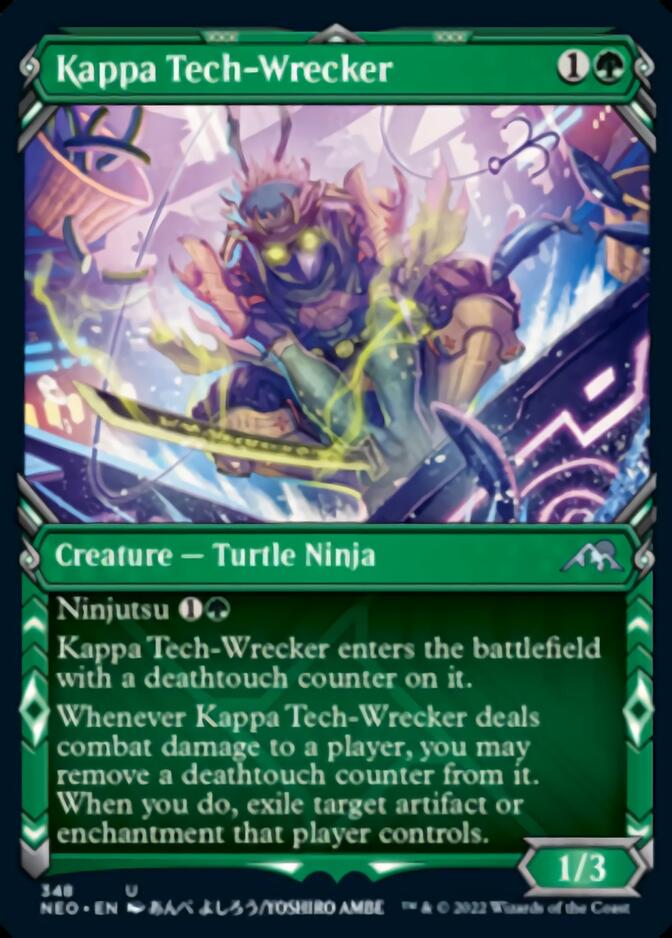 Kappa Tech-Wrecker (Showcase Ninja) [Kamigawa: Neon Dynasty] | Odin's Place