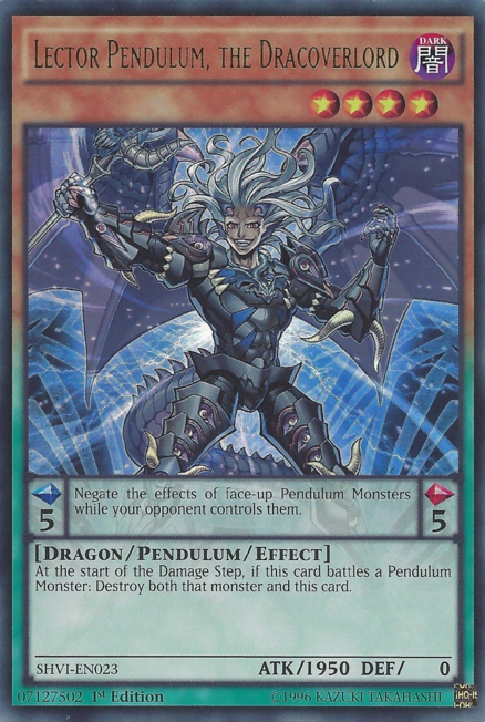 Lector Pendulum, the Dracoverlord [SHVI-EN023] Ultra Rare | Odin's Place