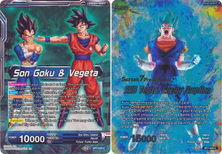 Son Goku & Vegeta // SSB Vegito, Energy Eruption (BT7-025_PR) [Assault of the Saiyans Prerelease Promos] | Odin's Place