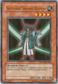 Samurai Sword Baron [WC10-EN001] Ultra Rare | Odin's Place