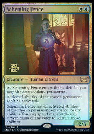 Scheming Fence [Streets of New Capenna Prerelease Promos] | Odin's Place