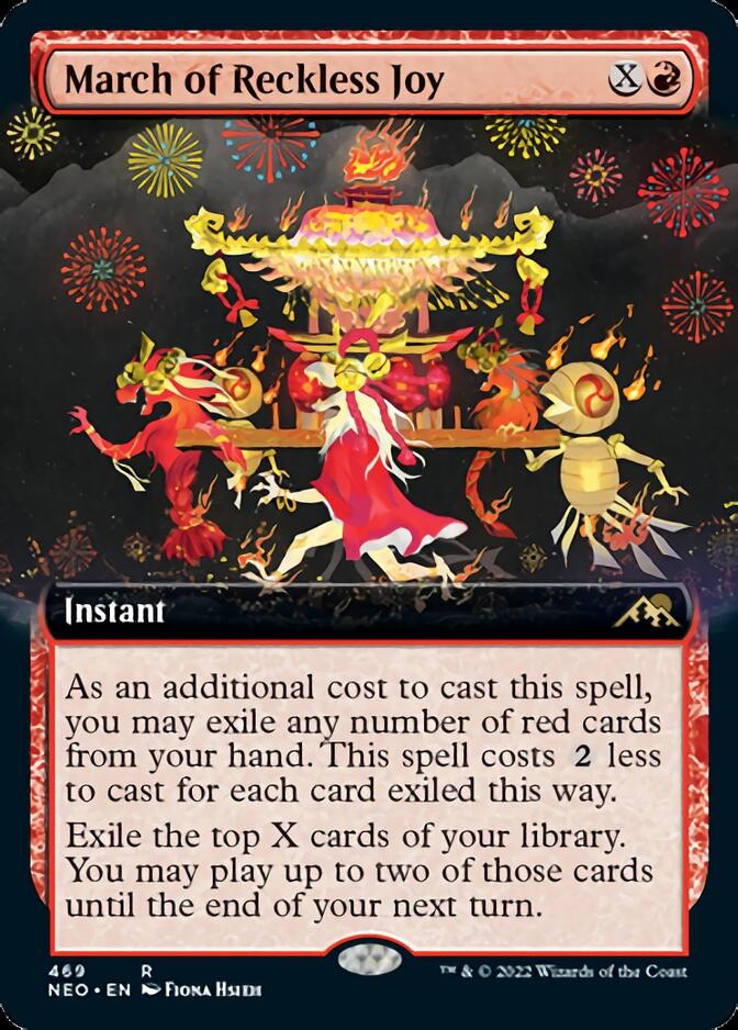 March of Reckless Joy (Extended Art) [Kamigawa: Neon Dynasty] | Odin's Place