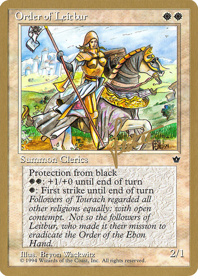 Order of Leitbur (Female) (Bertrand Lestree) [Pro Tour Collector Set] | Odin's Place