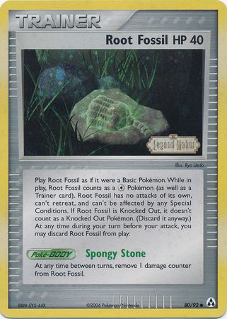 Root Fossil (80/92) (Stamped) [EX: Legend Maker] | Odin's Place