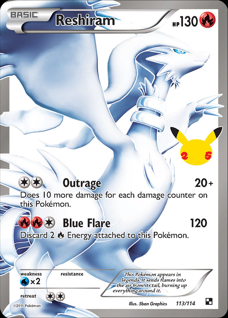 Reshiram (113/114) [Celebrations: 25th Anniversary - Classic Collection] | Odin's Place