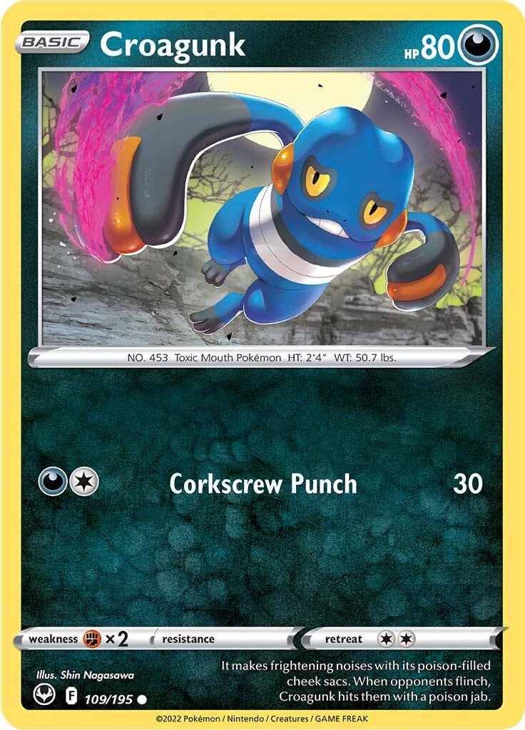 Croagunk (109/195) [Sword & Shield: Silver Tempest] | Odin's Place