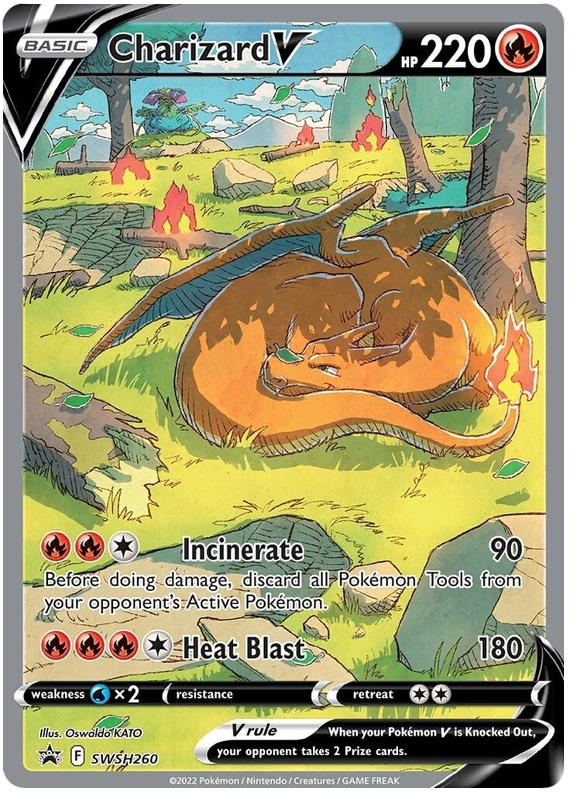Charizard V (SWSH260) [Sword & Shield: Black Star Promos] | Odin's Place