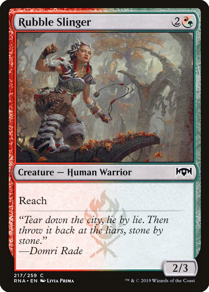Rubble Slinger (217) [Ravnica Allegiance] | Odin's Place