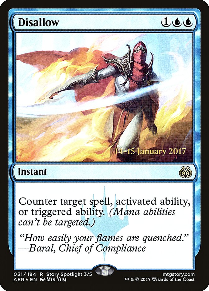 Disallow (31) [Aether Revolt Prerelease Promos] | Odin's Place