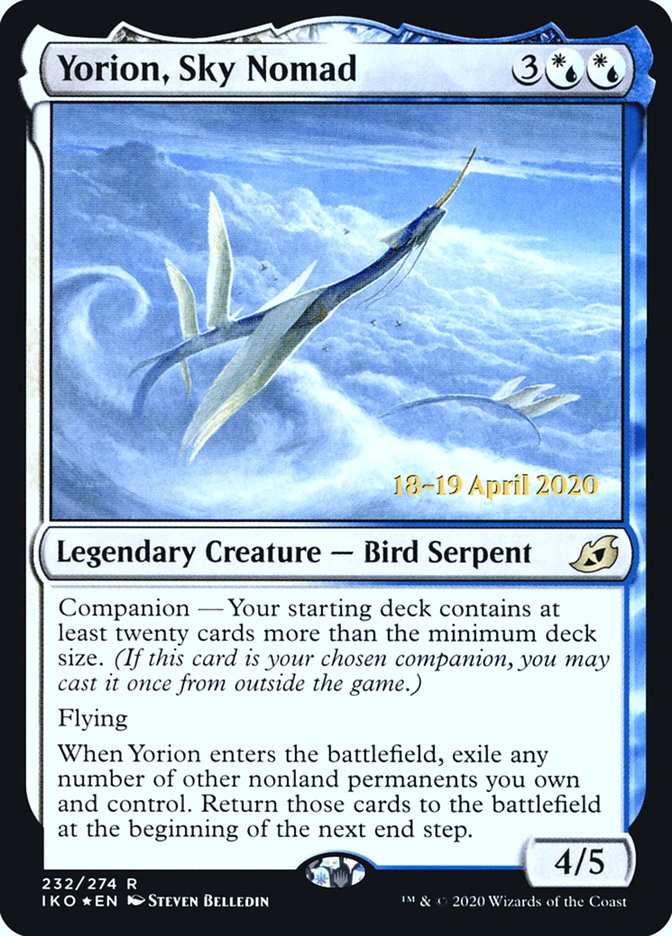 Yorion, Sky Nomad [Ikoria: Lair of Behemoths Prerelease Promos] | Odin's Place